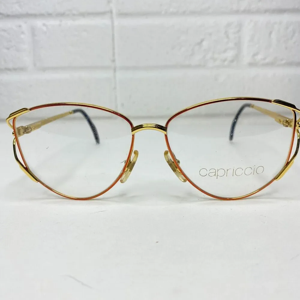NEW Capriccio .023 col.75 Gold Eyeglasses Glasses Frame 59-15-140mm‎ H2650